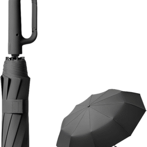 Automatic Folding Umbrella, 1 Count/60pcs Portable Rain Umbrella with Loop Buckle, Windproof & Waterproof Umbrella for Men & Women